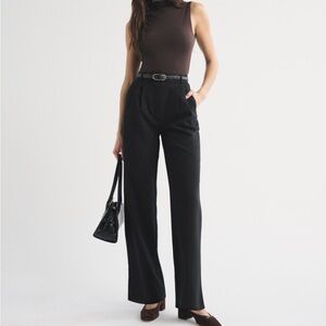 Abercrombie & Fitch Black Wide Leg Pants